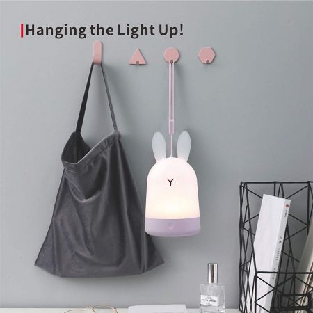 LED Bunny Night Light &Dimmable Touch Lamp