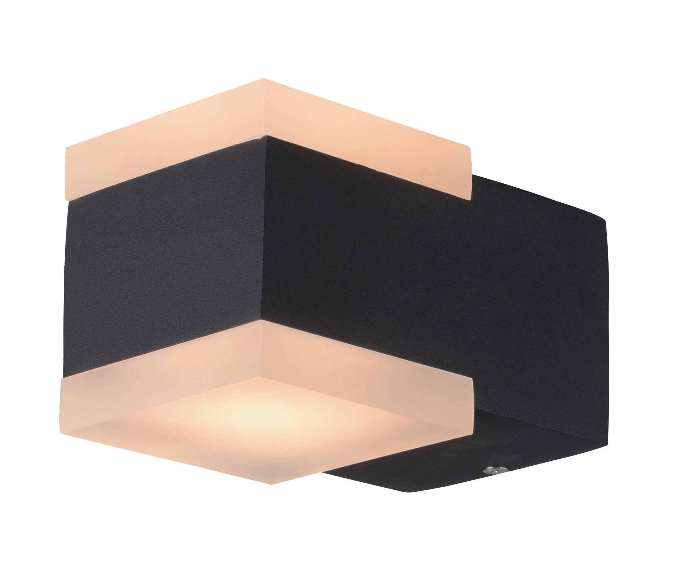 Moderne LED-Wandleuchte mit Doppelkopf