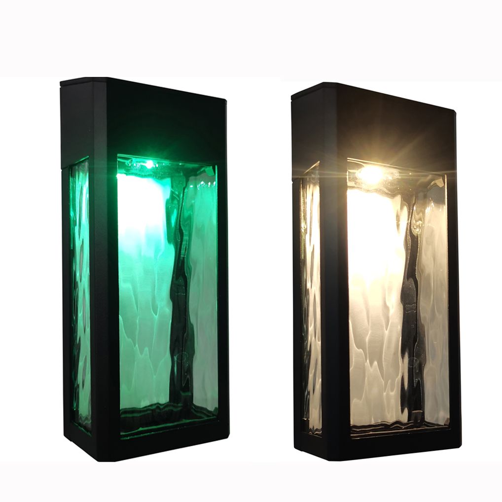 Lámpara solar de pared para exteriores