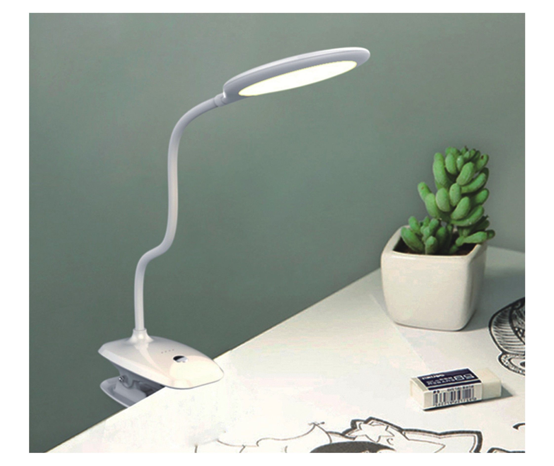 Luz LED recargable con clip