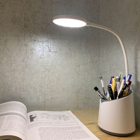 USB Flicker Free Lamp with Storage