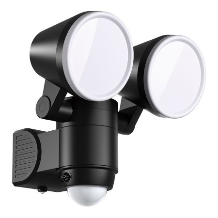 Lampe de sécurité à piles avec capteur - Double tête