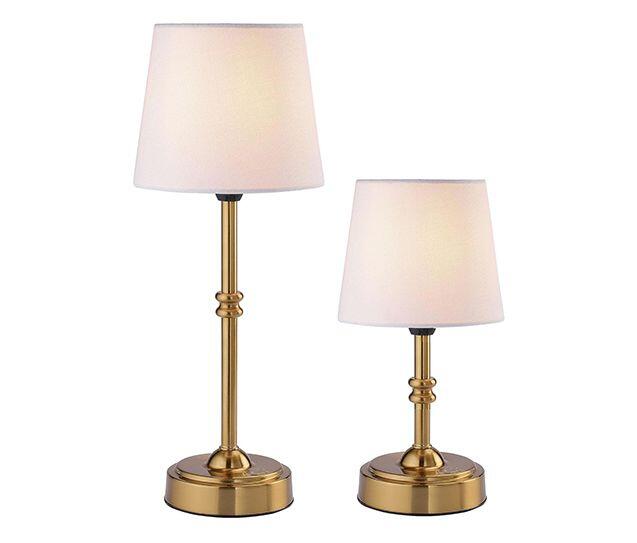 Cordless Dimmable Table Lamp with Fabric shade